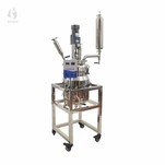 20L dubbelskiktsreaktor i rostfritt stål